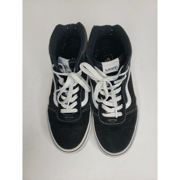 Vans SK8 Hi Canvas‎ High Tops Black White Size 6 Youths - Picture 6 of 9